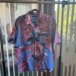 Perry Ellis flower button up in Men (L)